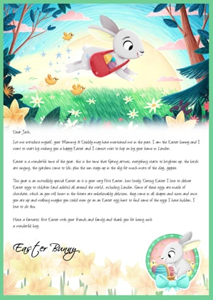 My First Easter - Personalised Santa Letter Background