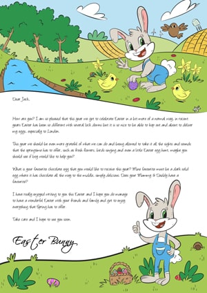 Letter From Santa - Easter Bunny in Lockdown
