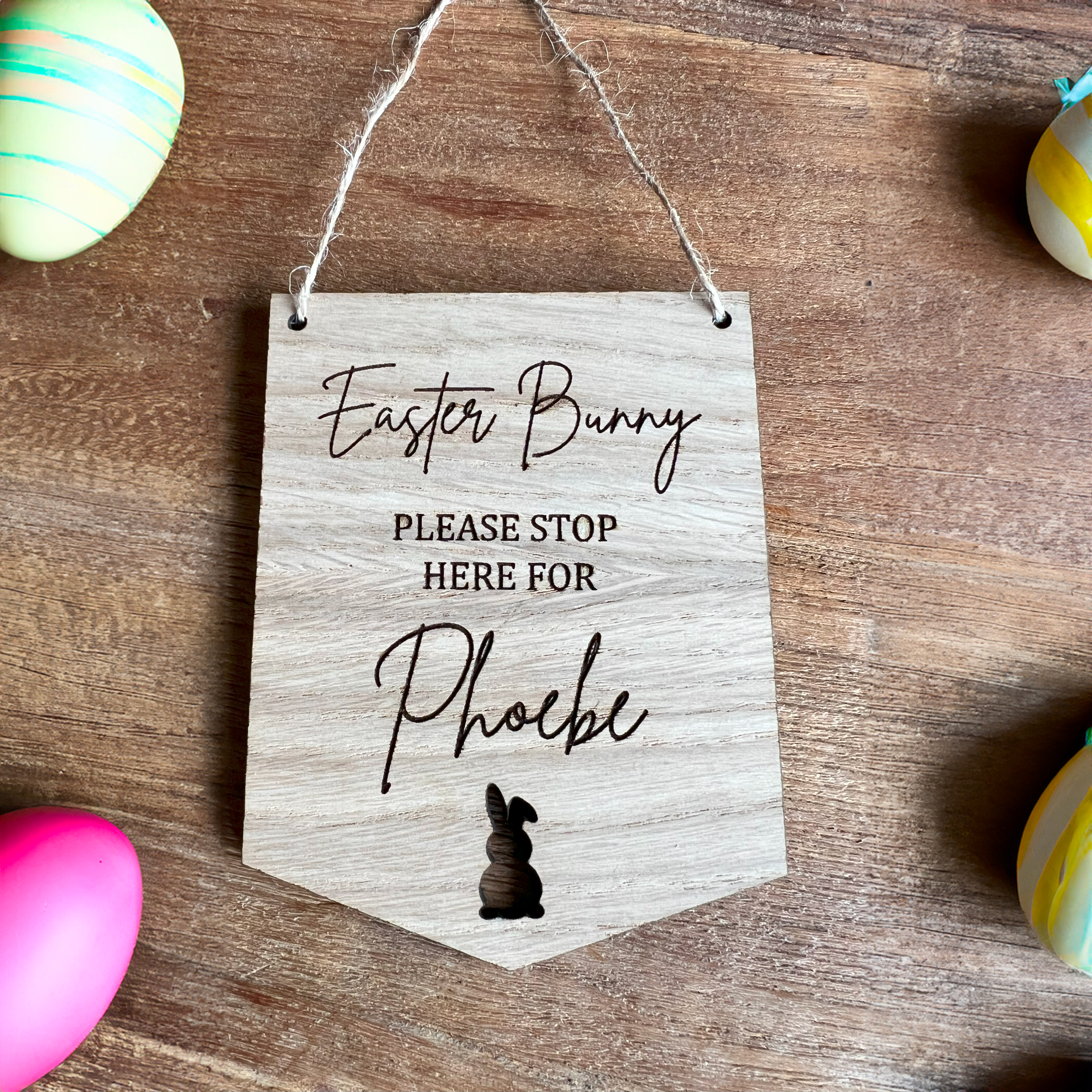 Personalised Plaques from the Easter Bunny