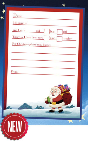 Letter To Santa - Simple - 2024 - Personalised Santa Letter Background