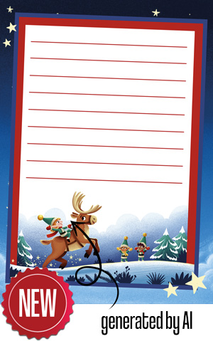 Colouring Letter To Santa - Personalised AI Letter To Santa