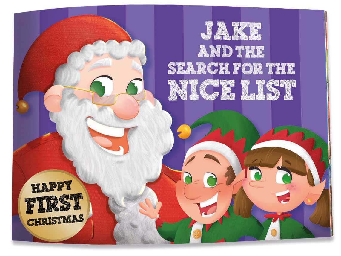 Stripes Purple - First Christmas Christmas Book cover