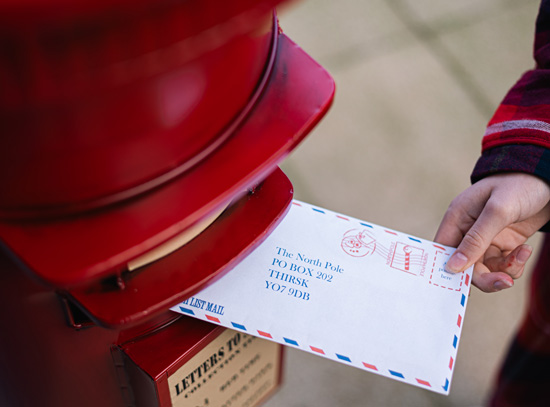 Posting your letter to Santa